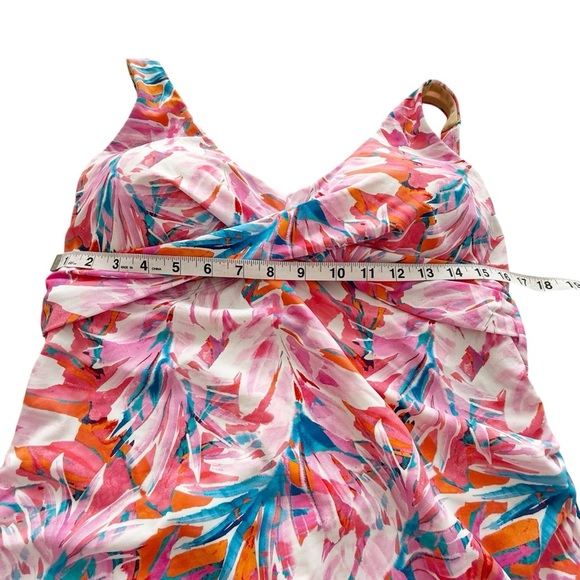 Km Gravel Swimsuits For All Women’s Pink Floral Swim Dress - Picture 5 of 10